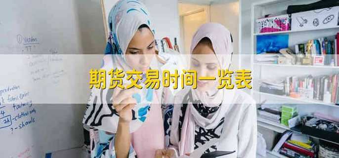 期货交易时间一览表