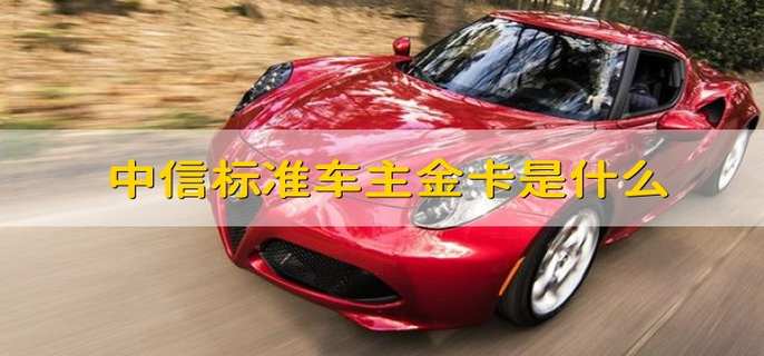 中信标准车主金卡是什么