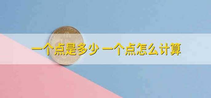 一个点是多少