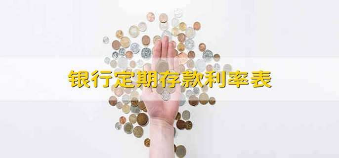 银行定期存款利率表