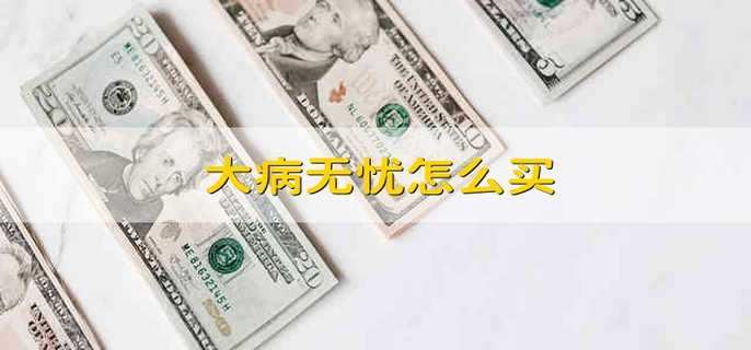 大病无忧怎么买