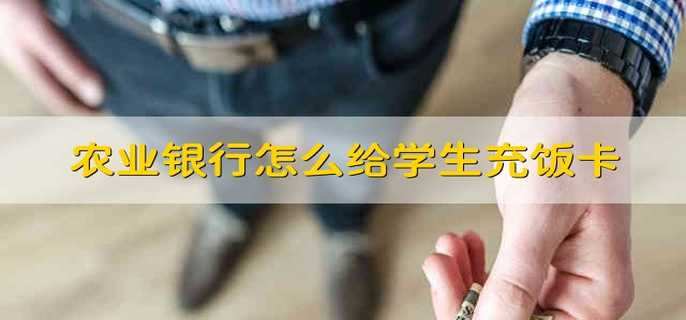 农业银行怎么给学生充饭卡
