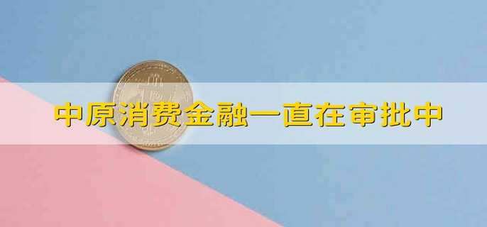 中原消费金融一直在审批中怎么回事