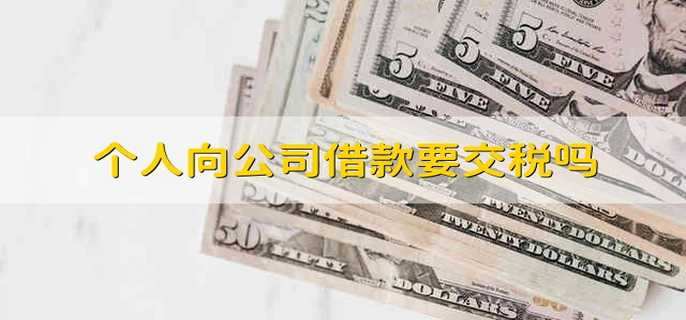 个人向公司借款要交税吗