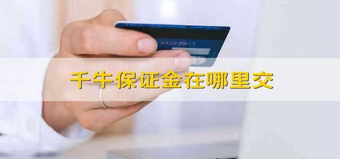 千牛保证金在哪里交
