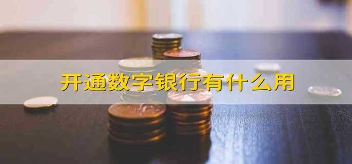 开通数字银行有什么用