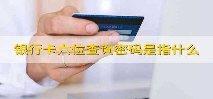银行卡六位查询密码是指什么