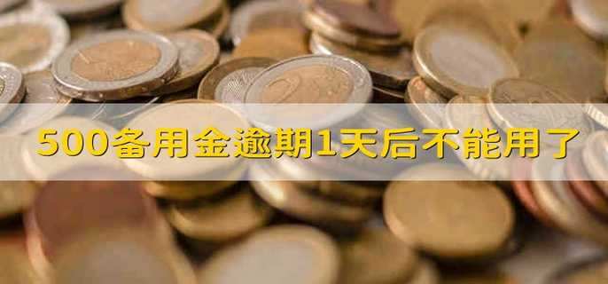 500备用金逾期1天后不能用了