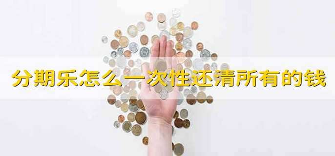 分期乐怎么一次性还清所有的钱