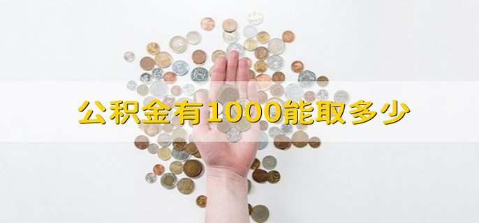 公积金有1000能取多少