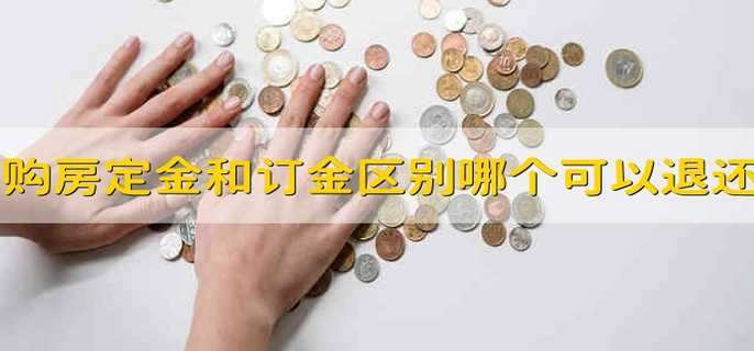 购房定金和订金的区别,哪个可以退还