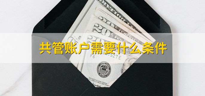 共管账户需要什么条件
