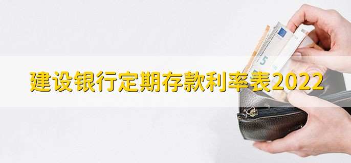 建设银行定期存款利率表2022