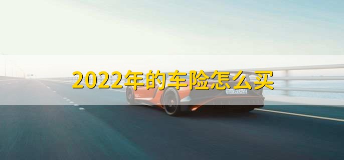 2022年的车险怎么买