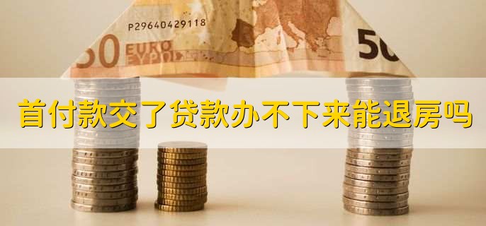 房子首付款交了贷款办不下来,能退房吗