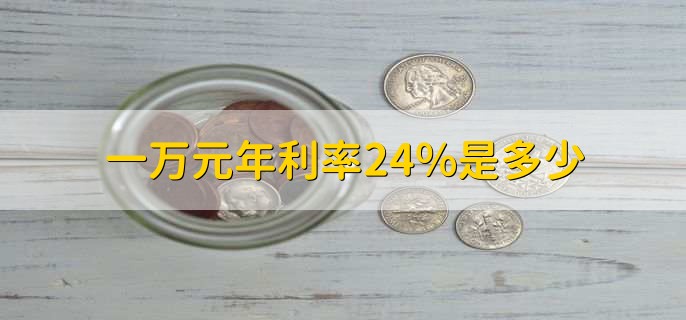 一万元年利率24%是多少