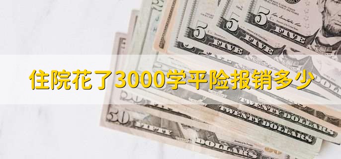 住院花了3000学平险报销多少