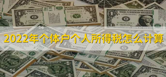 2022年个体户个人所得税怎么计算,有以下两点