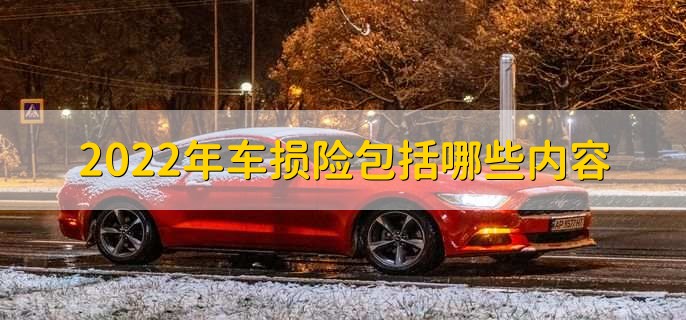 2022年车损险包括哪些内容