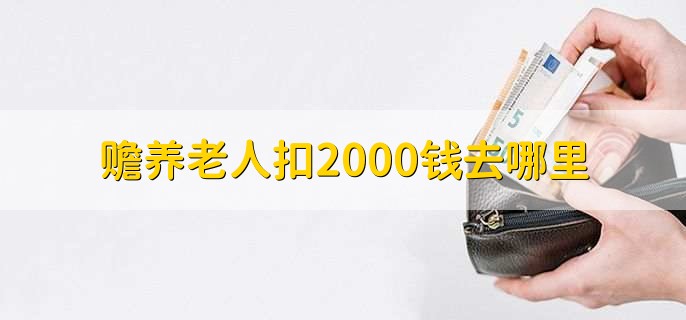 赡养老人扣2000钱去哪里