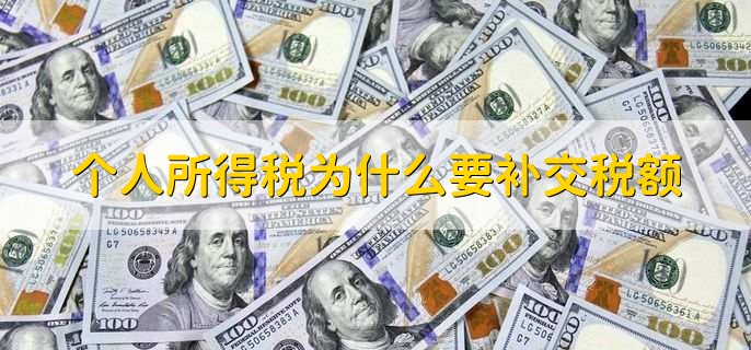 个人所得税为什么要补交税额,原因有四点