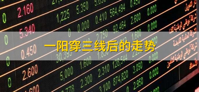 一阳穿三线后的走势