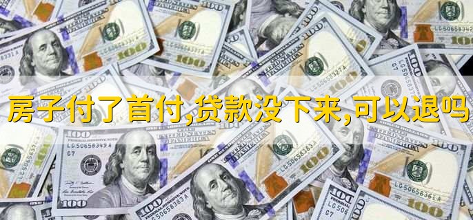 房子付了首付贷款没下来,可以退吗