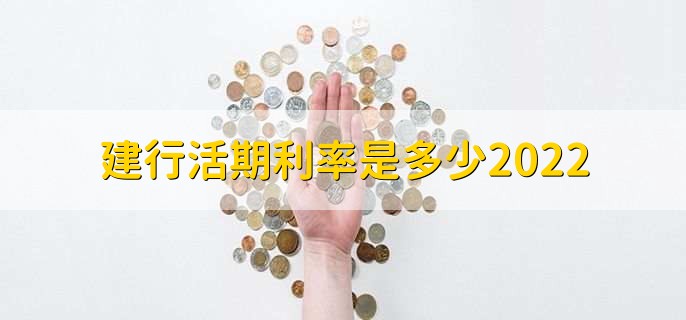 建行活期利率是多少2022,0.3%