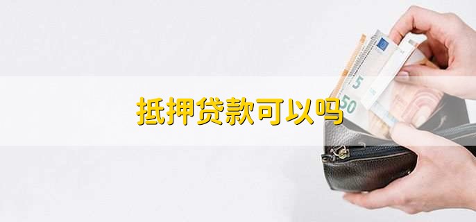 抵押贷款可以吗