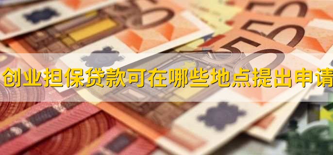申请创业担保贷款可在哪些地点提出申请,去银行申请办理