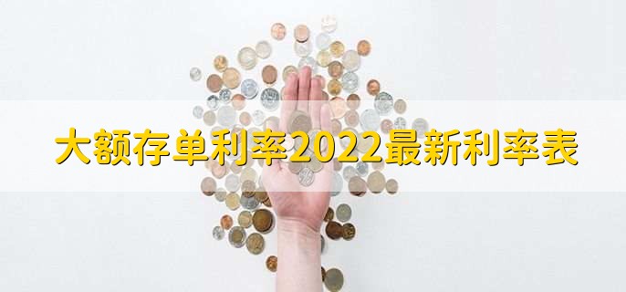 大额存单利率2022最新利率表,各银行大额存单利率一览