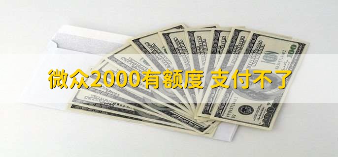 微众2000有额度支付不了,有以下四种原因