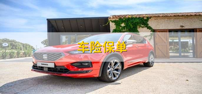 车险保单,是记录投保商险的保单号