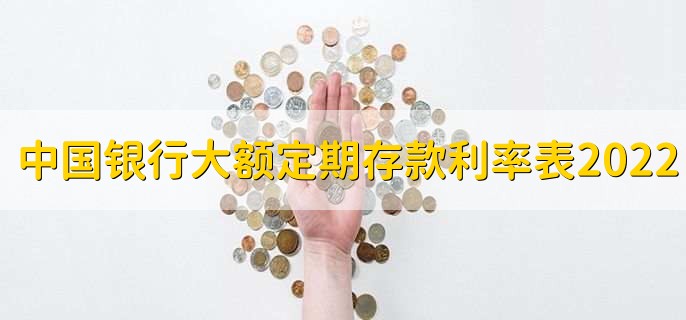 中国银行大额定期存款利率表2022,分以下三点