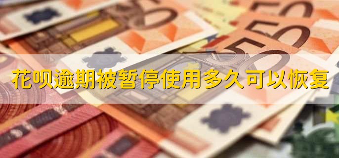 花呗逾期后被暂停使用后多久可以恢复,还清借款后可恢复