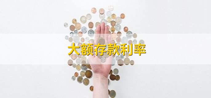 大额存款利率
