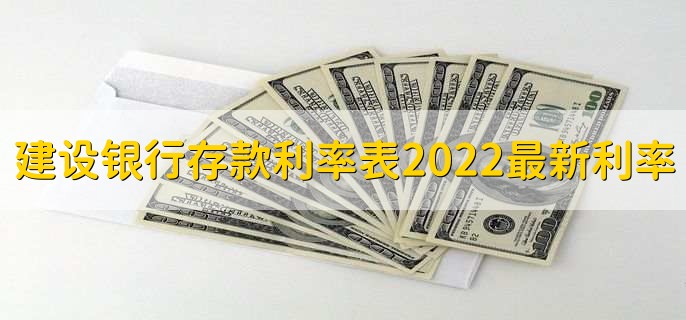 建设银行存款利率表2022最新利率,有以下六种利率