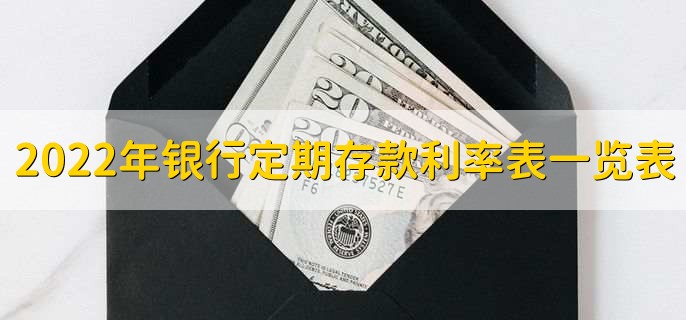 2022年银行定期存款利率表一览表,各银行定期存款利率一览