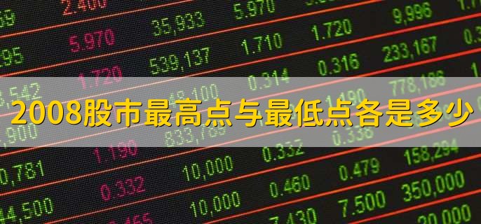 2008股市最高点与最低点各是多少，5499.6点和1664.93点