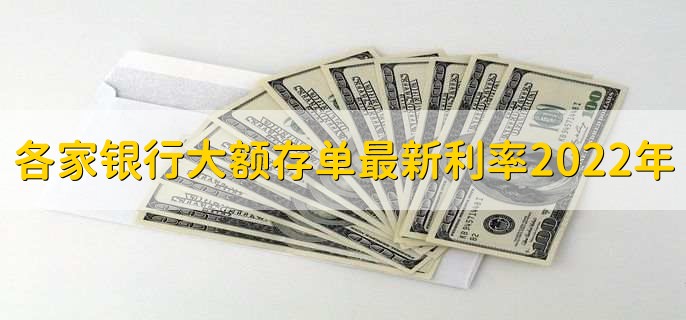 各家银行大额存单最新利率2022年，各行存款利率大额简介