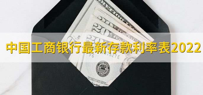中国工商银行最新存款利率表2022，有以下六种