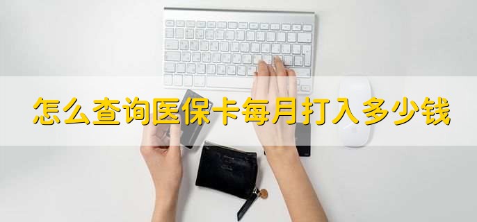 怎么查询医保卡每月打入多少钱,有以下三种方法