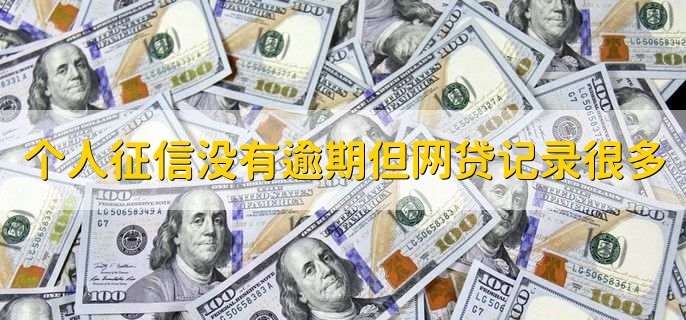 个人征信没有逾期但网贷记录很多,征信花能不能贷款
