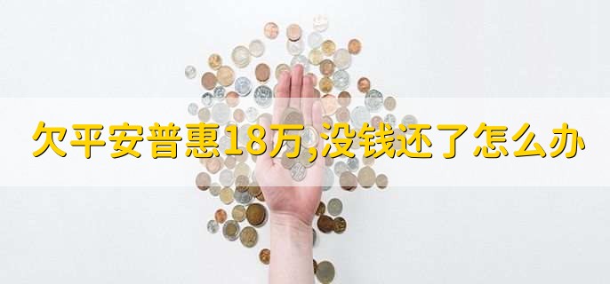 欠平安普惠18万,没钱还了怎么办