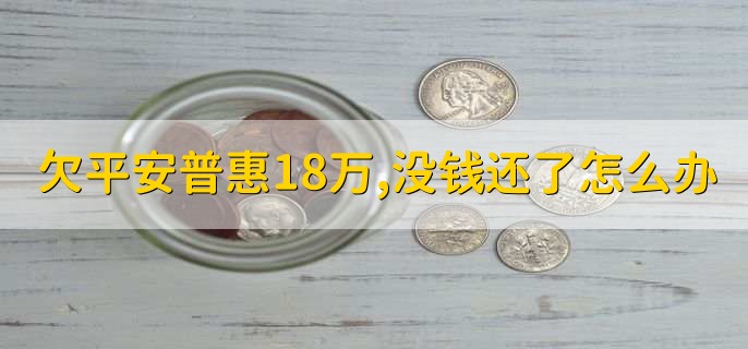 欠平安普惠18万，没钱还了怎么办