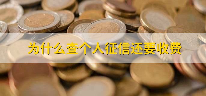 为什么查个人征信还要收费