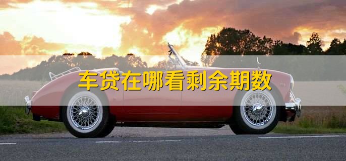 车贷在哪看剩余期数,分以下四点