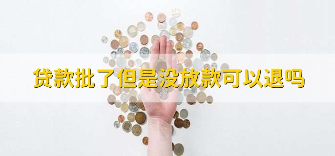 贷款批了但是没放款可以退吗,不能退