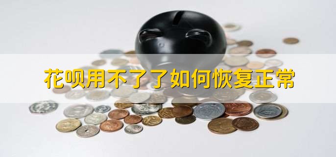 花呗用不了了如何恢复正常,有以下两种办法