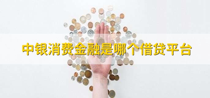 中银消费金融是哪个借贷平台